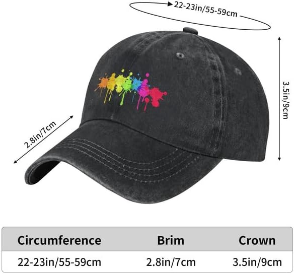 Rainbow Graffiti Baseball Cap LGBT Gay Pride Adjustable Cotton Trucker Hat - Image 8