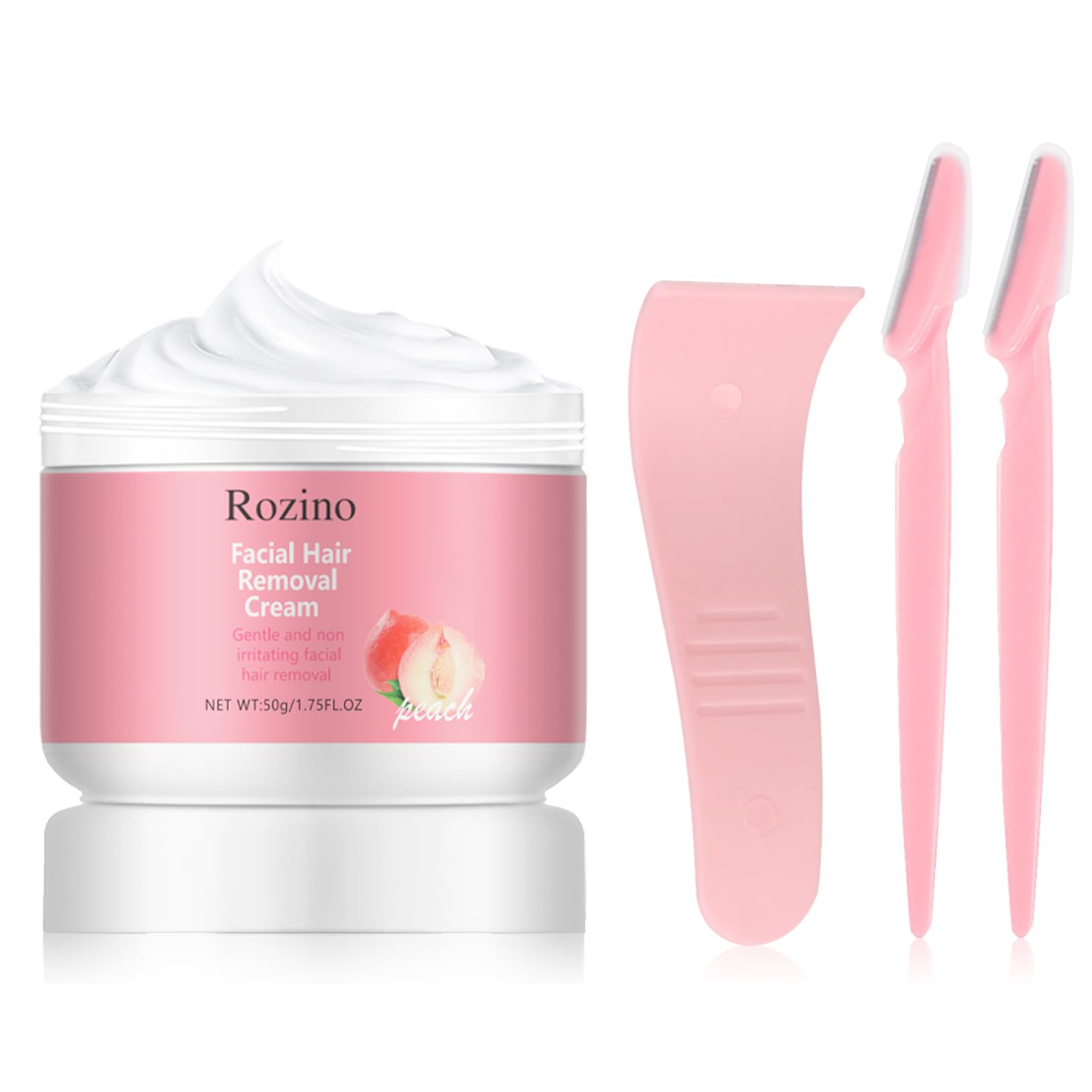 Crema depilatoria, depilador facial para mujeres, crema depilatoria facial, crema depilatoria, depilación del labio superior con espátula, para labio superior, mejillas, brazos, axilas