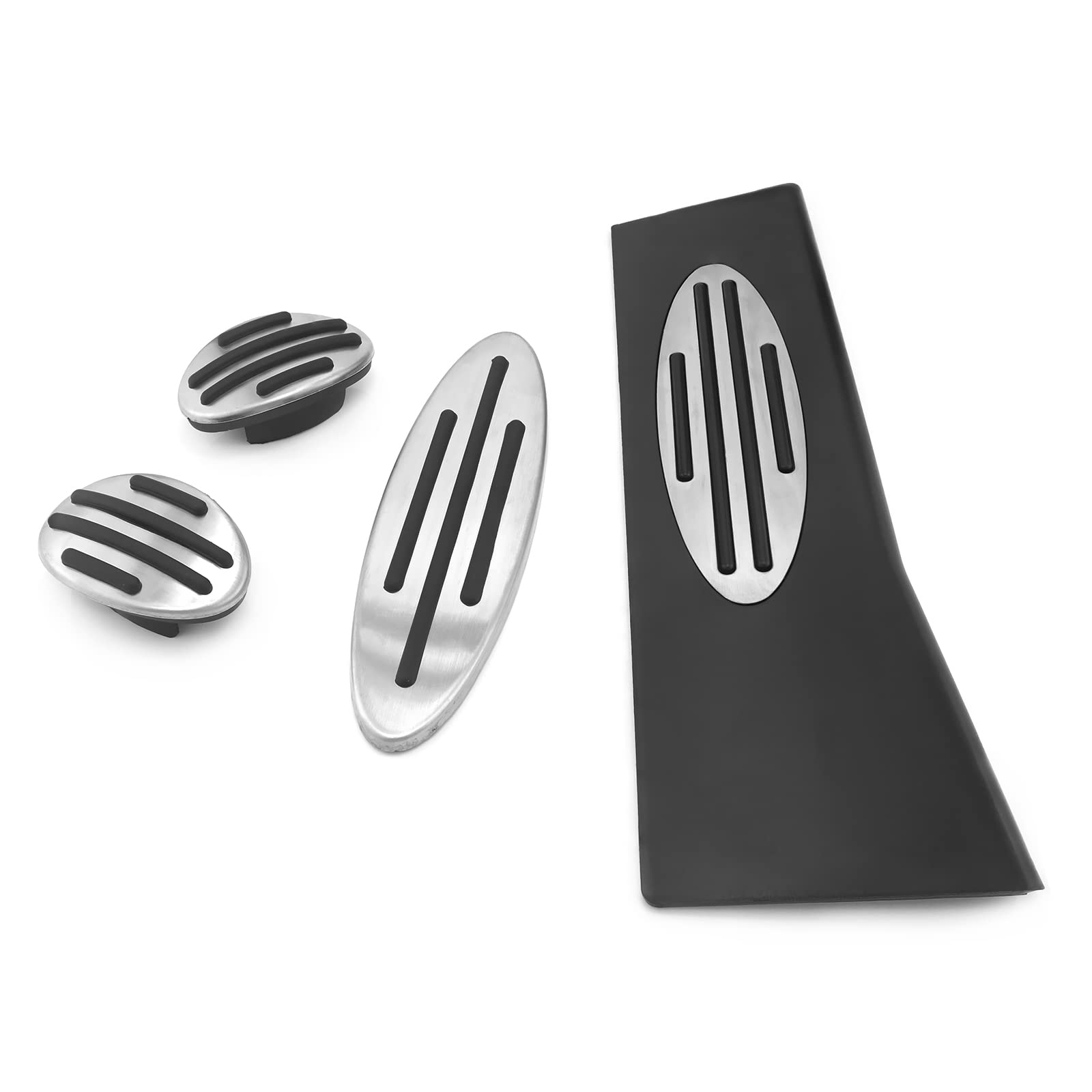 Auto Gasbremse Kupplungspedal Fußpedalplatten Schritt Fußrastenabdeckung für Cooper R50 R52 R55 R56 R60 R61 F54 F55 F56 F60 Countryman Clubman Paceman Pedalabdeckung (Manual-4PC)