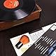 kwmobile Nylon Reinigungsbürste für Schallplatten - Schallplattenbürste für Vinyl - LP Plattenbürste - Plattenspieler Bürste Pinsel Zubehör