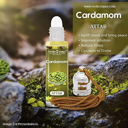 Vedic Vaani Non Alcoholic Rejuvenating Fragrance Long Lasting Cardamom Attar Itar (7 ml) - Image 6
