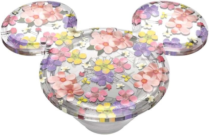 PopSockets Adhesive Phone Grip, Holder, Phone Stand, Disney - Translucent Mickey Cascading Flowers