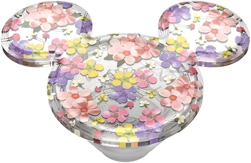 Miniatura 4 de PopSockets - Agarre para teléfono con soporte expandible, agarre adhesivo, Disney - Pendientes de flores en cascada de Mickey