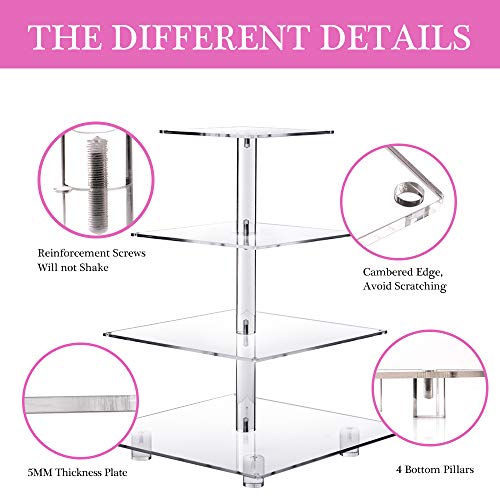 image for YestBuy Cupcake Stand – Premium Cupcake Holder – Cady Bar Party D�