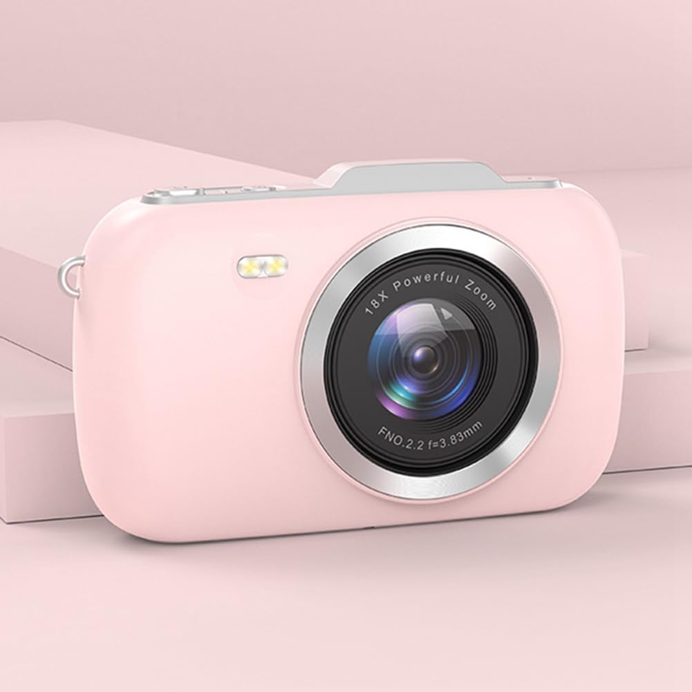 Fotocamera da Viaggio Fotocamera Digitale Registrazione Video 4K Stabilizzazione Anti-Shake Fotocamera Portatile per Vlog per Fotografia per Principianti e Adolescenti