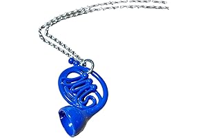 HIMYM Blue French Horn Necklace | Instrument Charm | Music Jewelry