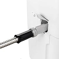 Vista 6 de Beaulife Manguera corta de jardín de metal de 3 pies con conectores, manguera de drenaje para desumidificador, extensión de manguera de agua pequeña