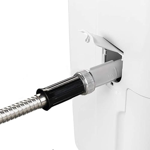 Miniatura 4 de Beaulife Manguera de jardín corta de metal de 15 pies, manguera de drenaje para deshumidificador, extensión de manguera de agua pequeña, extensor de