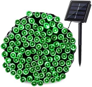 Joomer 2 Pack Solar String Lights 72ft 200 LED 8 Modes Outdoor String Lights Waterproof Fairy Lights for Garden, Patio, Fence, Balcony, Outdoors (Green)