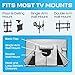 Outdoor TV Cover 55 Inch Weatherproof and Waterproof TV Covers | Outdoor TV Enclosure | Smart Shield TV Screen Protector for Outside TV | Cover for Moving | TV Display Protectors - Gray