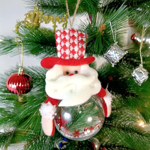 Image of Ascension Santa Claus Christmas Lights Decorative Xmas Night Light Ornament Atmosphere Nightlight for Xmas Decoration Christmas Decorative Ball Pendant LED Xmas Ball Lights