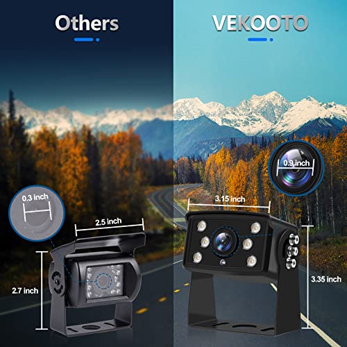 Rv Backup Camera System Wired Kit, 9" Ahd Dvr Monitor With 1080P Ip69 Waterproof/Night Vision Rear And Front Camera For Rv Truck/Semi Box Truck/Trailer Vekooto(N92) #TOP5