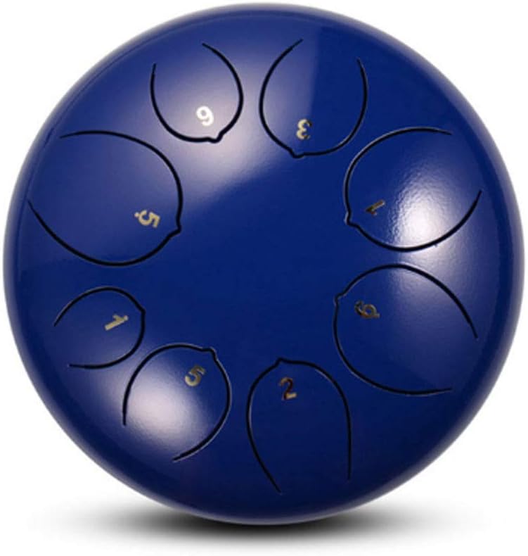 5.5 Inch Steel Tongue Lotus Drum 8-Tone Tambourine Percussion Instrument Steel Tongue Drum (Color : D)