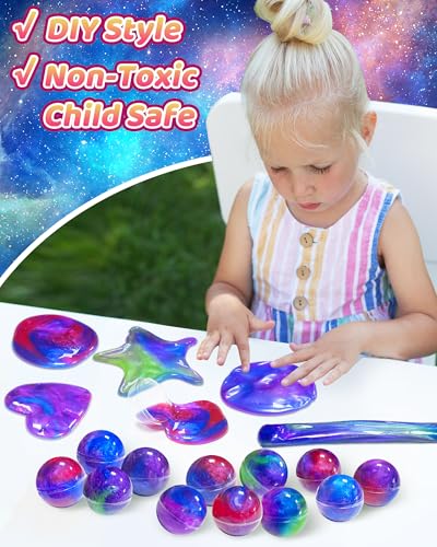 Image of 24 Pack Galaxy Slime Party Favors Classroom Prizes for Kids Teens 4-8, 8-12