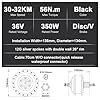SEASON Ebike Kit de Conversion vélo électrique 26/27.5/28 Pouces 36V 250W 350W Moteur arrière pour Cassette avec 36V Batterie 13Ah/18Ah et Chargeur #2