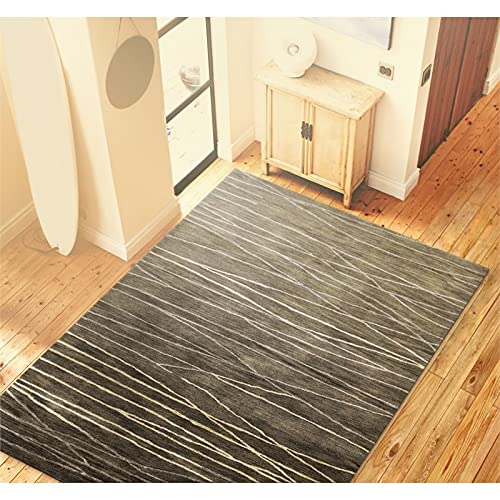 Bashian Collection Hand Tufted Wool & Viscose Area Rug, 7.9' X 9.9', Taupe #TOP2