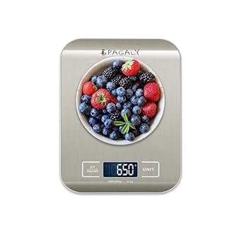 PAGALY Stainless Steel accurate Digital Kitchen Weighing Scale & Food Weight Machine For Kitchen Scale Diet, Fitness Cooking Nutrition, Health, Baking (1gm To 5000gm)(Batteries Included)
