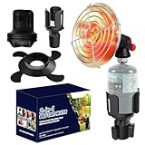 2-in-1 Portable Golf Cart Heater Propane with Storage Box, Adjustable Cup Holder & Camping Base, Compatible with EZGO, Club Car, Yamaha, and More, Golf Cart Accessories (Propane Tank Not Included)