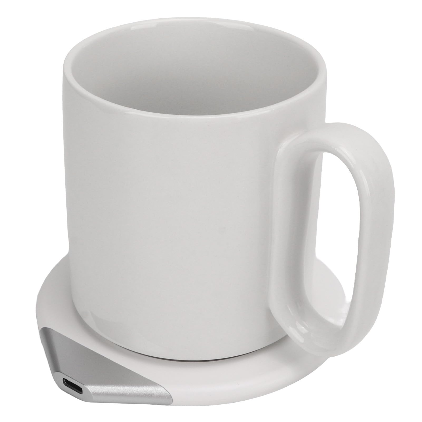 Cargador eléctrico para calentar tazas, 350 ml, carga inalámbrica de tazas, alta seguridad, calentador de tazas, cargador de teléfono (enchufe europeo)