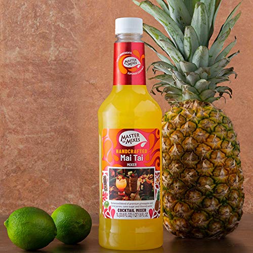 Master of Mixes Mai Tai Drink Mix, Ready To Use, 1 Liter Bottle (33.8 Fl Oz), Pack of 3 - Thumbnail 3