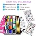 Bowitzki Face Paint Kit Professional Face Painting Set For Kids Adults 12 x 10gm Stencil One Stroke Split Cake Palette Non Toxic Rainbow Cakes Flora Unicorn Body Makeup Halloween Christmas Easter