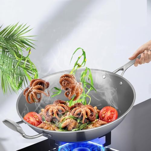 Wok de titanio con diseño panal, antiadherente 30 cm miniatura 4