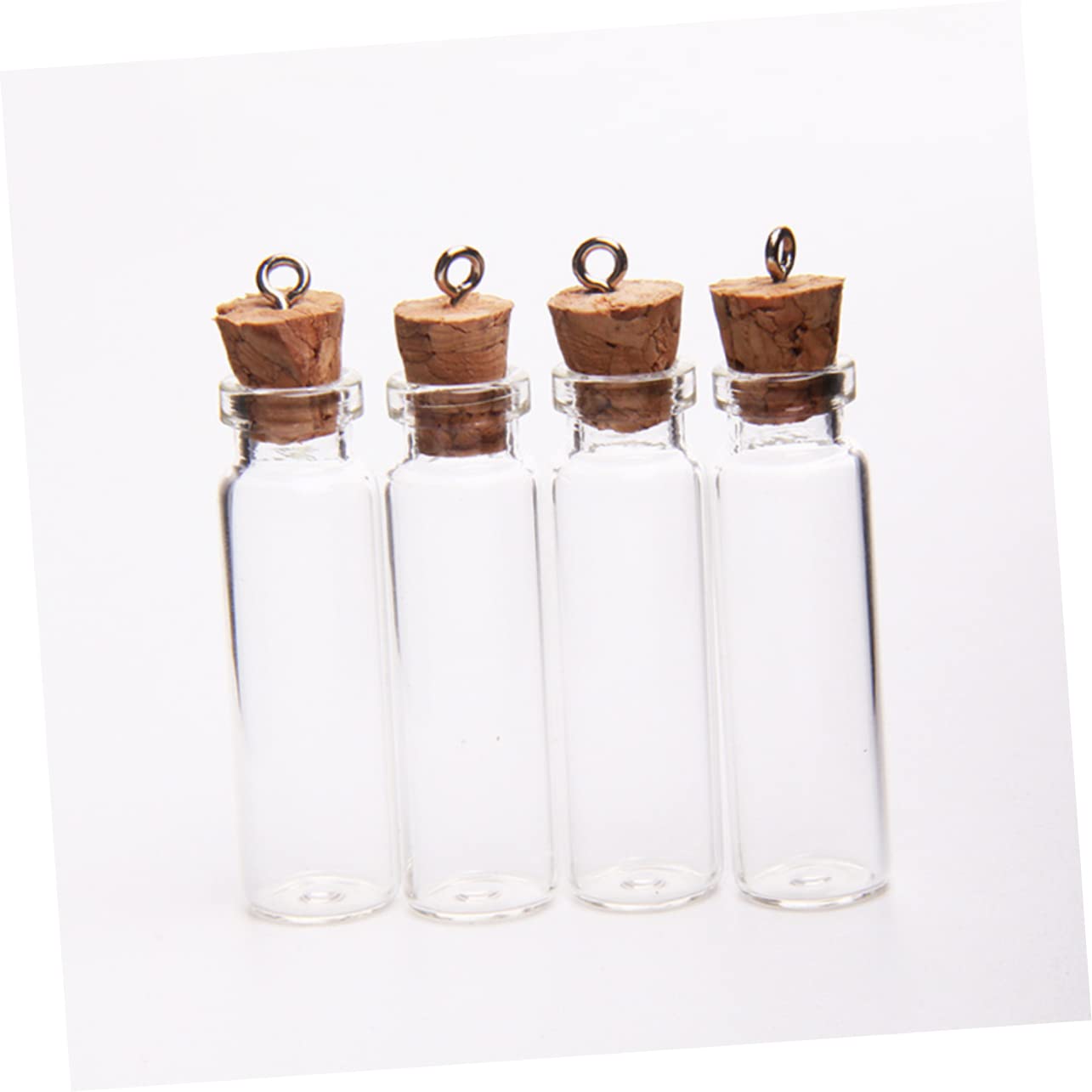 150 Stück Mini-Glasflaschen Klare Flaschen Transparente Wunschflaschen Apothekerflaschen Kleine Klare Geschenkgläser Miniatur-Wunschflaschen Mini-Gläser Leere Korkflaschen