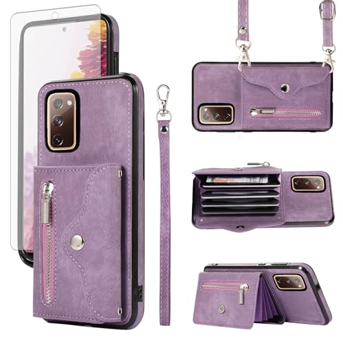 Coque Samsung S20 FE 5G Anti-Chute Étui Portefeuille Protection Écran Intégrale
