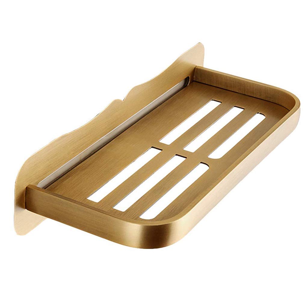 TYUHDUYUR Shower Caddy Shelf Space Aluminum Wall Mounted Bathroom Organizer for Kitchen or Toilet Size 30x11x14cm