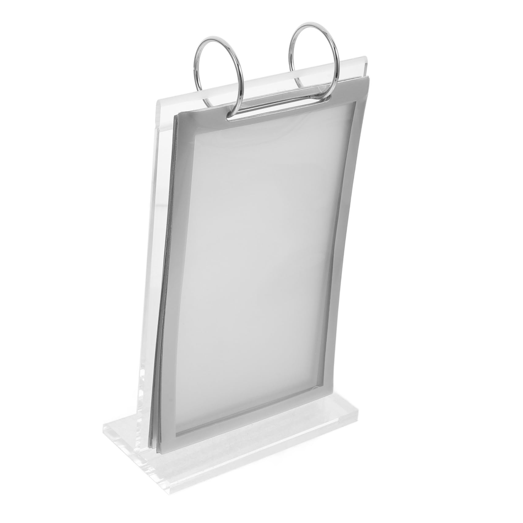 Expositor De Acrílico Transparente Expositor De Menús Abatible Para Restaurantes Portamenús Con Base Soporte Para Menús