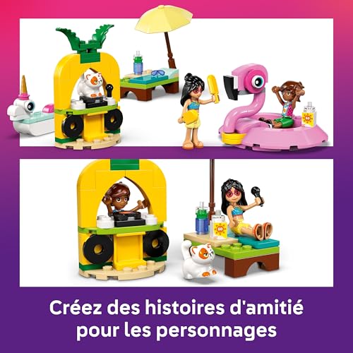 LEGO® Friends 42658 Fête dans la piscine avec les bouées licorne et flamant - vue 8