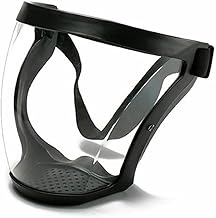 Motorcycle Goggle mask Anti Scratch UV Protective Face Mask, Bike Riding with Detachable Face Mask, Adjustable Elastic Strap Goggles Mask for Helmet (TRANSPERANT MASK)