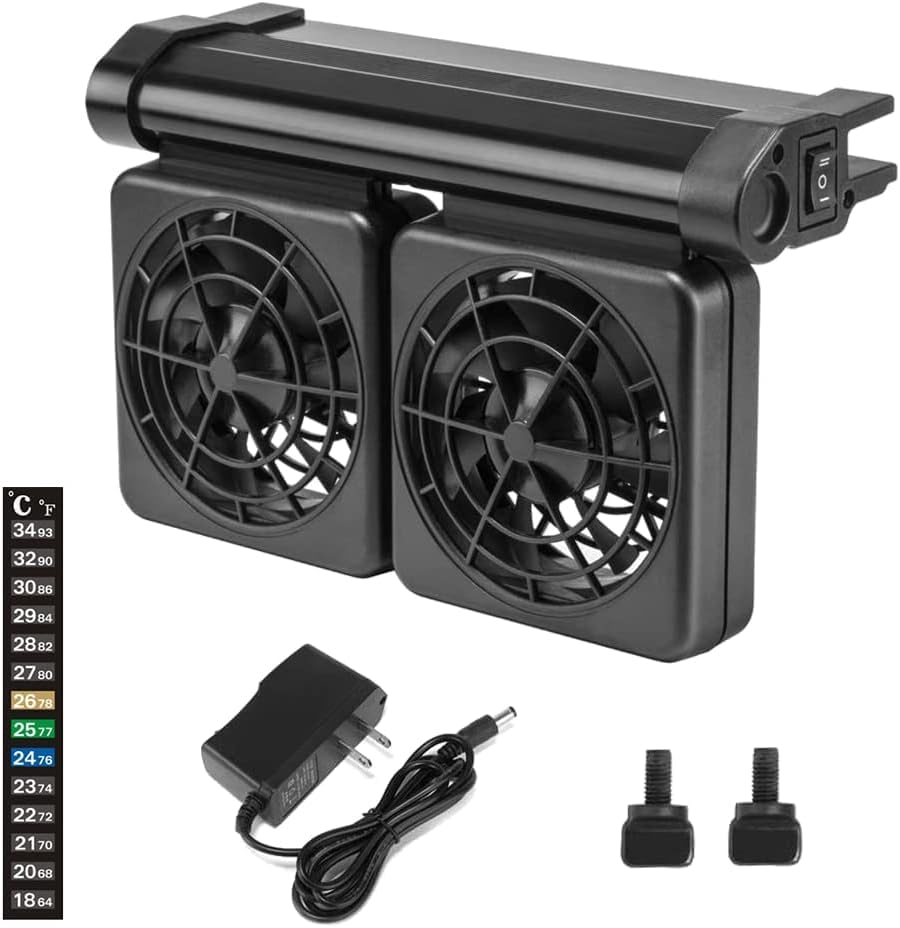 Amazon.co.jp: 水槽冷却ファン 水槽用クーラークーリングファン 騒音