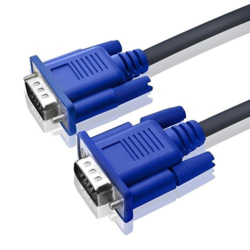 Image of VGA Male to VGA Male Cable .15 Pin Vga Cable for Projector, Laptop,CCTV,Computer (1.5 Meter)