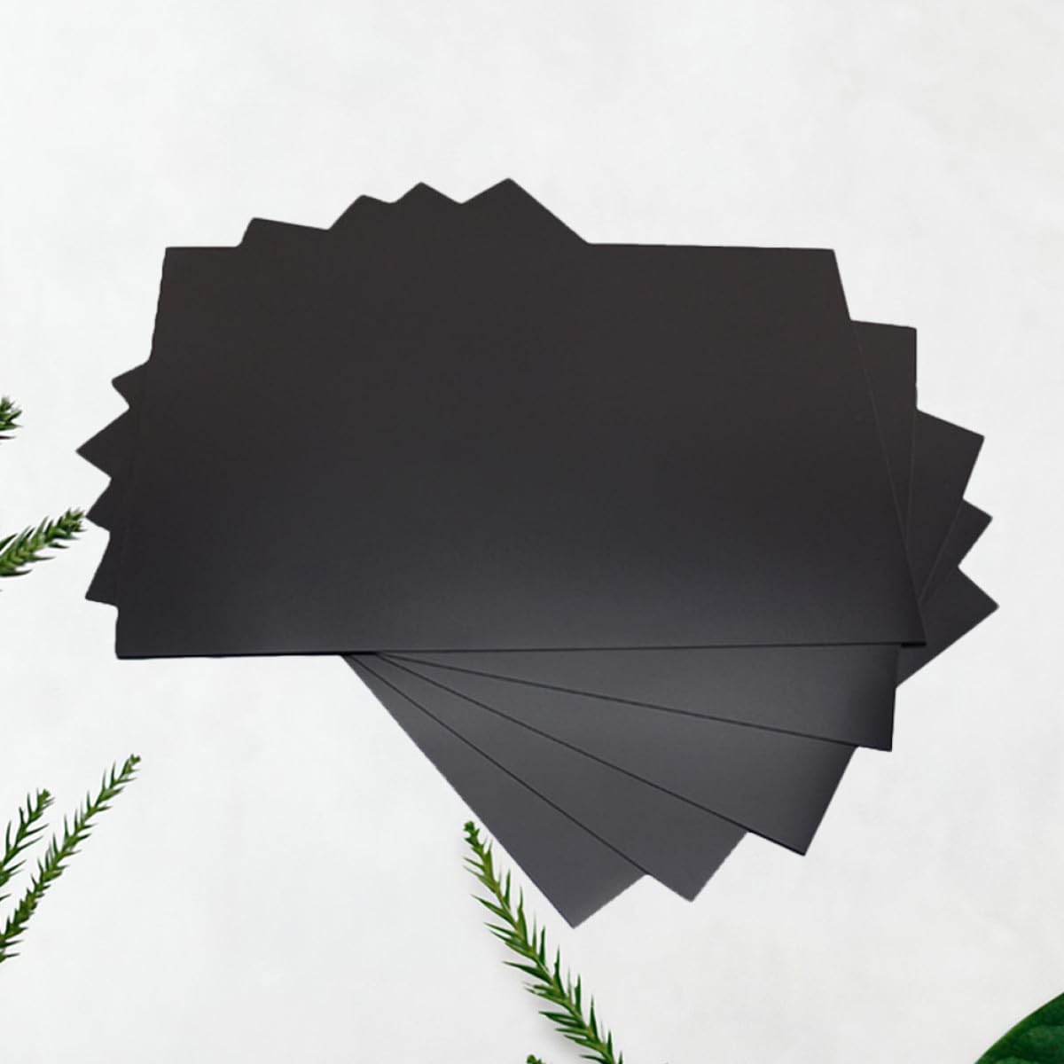 Selbstklebende Magnetfolie 5 Stück Magnetgummi 0,8Mm Rückseite Kleber Flexible Magnetplatte für Werkzeughalter und Magnettafel