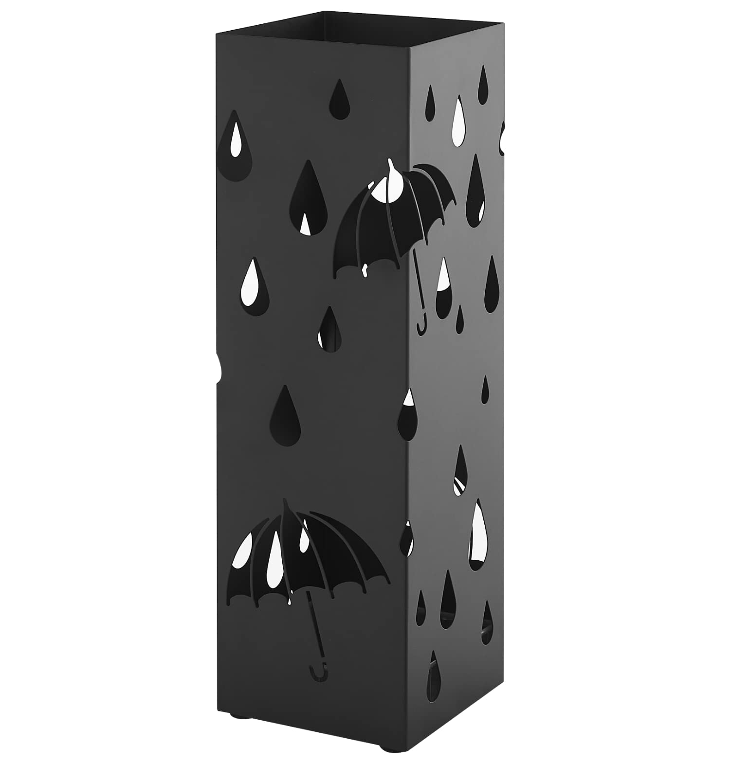 Porte-parapluies en métal noir ACAZA pour organiser votre entrée