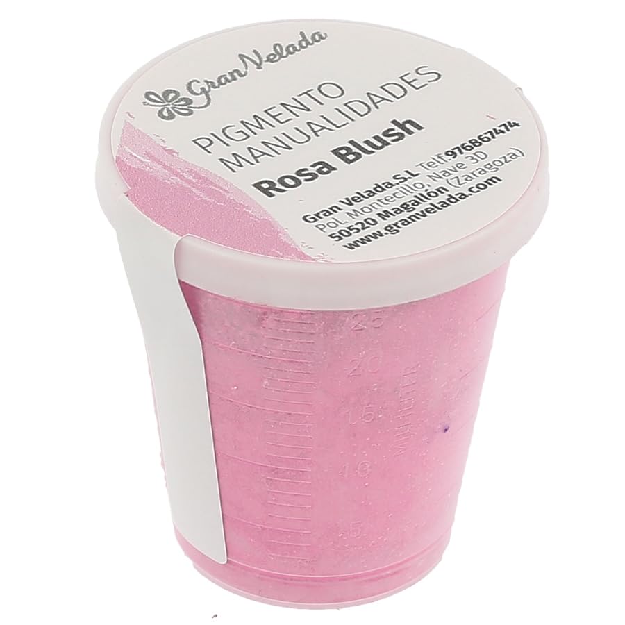 Pigmento en polvo rosa blush para manualidades y bellas artes | 30 cc