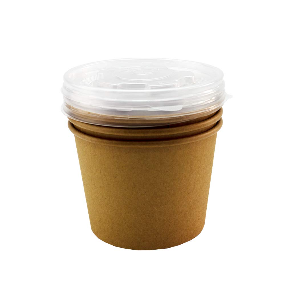 Signature Packaging Kraft Cardboard Food Containers with Lids 25 x 25