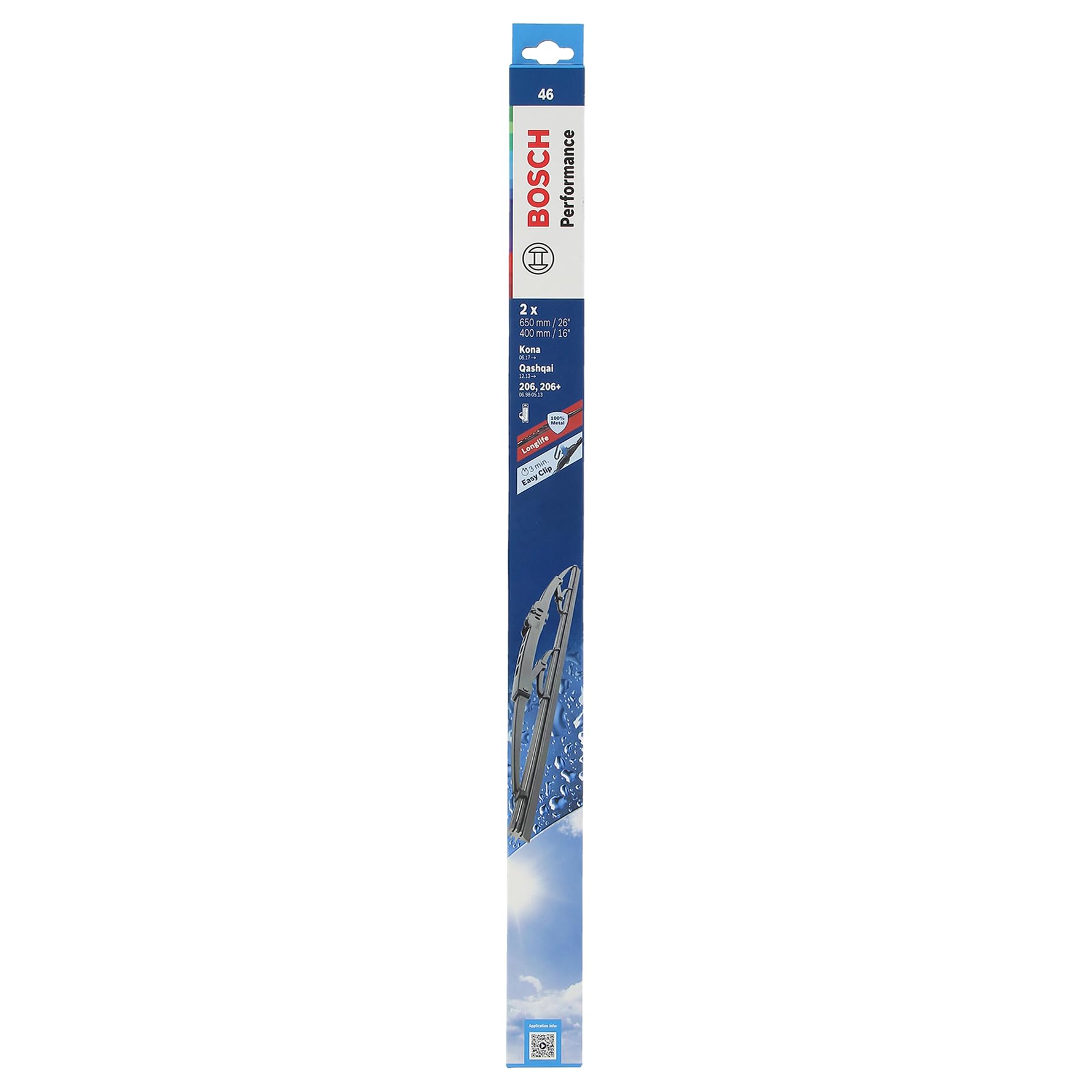 BOSCH Escobilla Limpiaparabrisas Juego de 2 Escobillas Delante | Tipo de escobilla: Estándar 3 397 010 269 Compatible con PEUGEOT 206 Fastback 2A/C 206+ Hatchback 2L, 2M, RENAULT Kadjar HA, HL