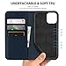 SHIELDON Case for iPhone 11, Genuine Leather Wallet Case with Folio Stand RFID Blocking Credit Card Slot Magnetic Protective Cover Compatible with iPhone 11 6.1