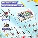 Gejoy 75 Pieces Plastic Fake Bugs Assorted Play Plastic Toy Bugs Mini Realistic Creepy Insects Figures Randomly Crawlers with Storage Box for Insect Themed Party Birthday (Cool Style)