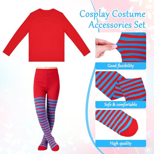 Disfraz completo tutu de tul para niñas azul y rojo miniatura 2