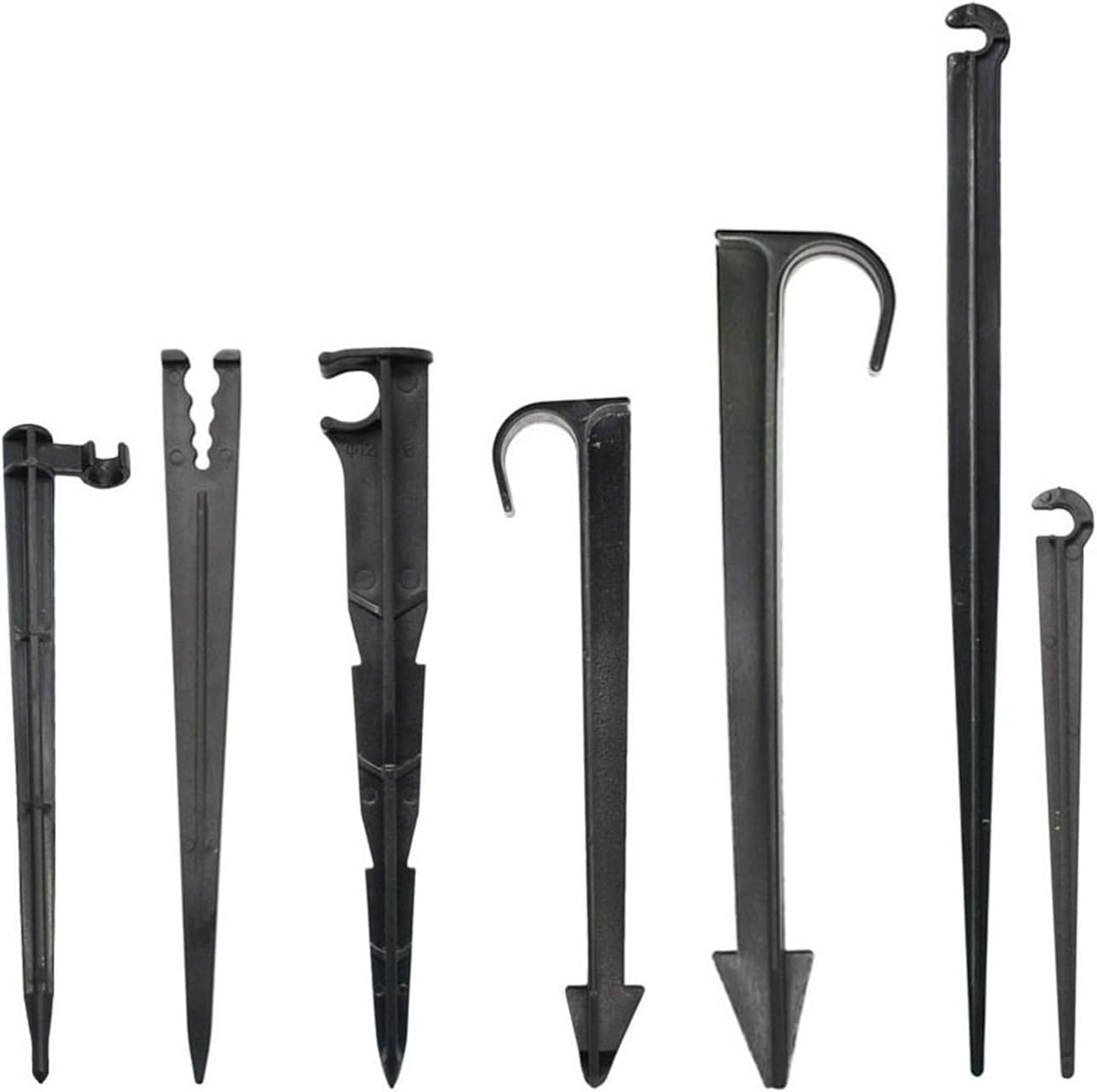 NALsa 3/5 4/7 8/11 16/20MM Garden Hose Fixed Watering Tubing Shape Tube Hose Fittings Drip Irrigation ​System 50Pcs (Color : 4I7MM)