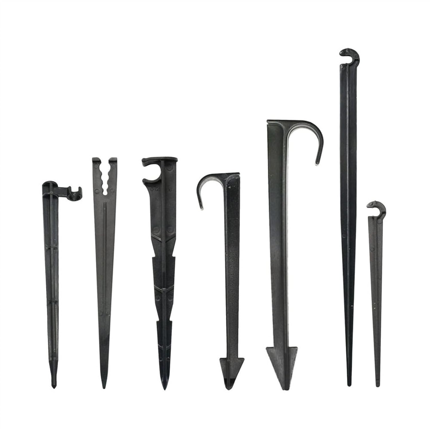 3/5 4/7 8/11 16/20MM Garden Hose Fixed Watering Tubing Shape Tube Hose Fittings Drip Irrigation ​System 50Pcs (Color : 4I7MM)