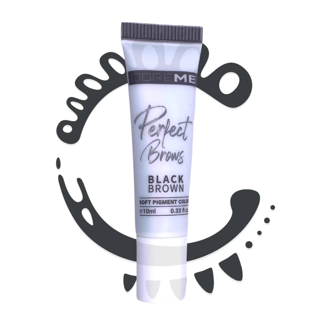 Doreme Perfect Brows Black Brown Permanent Makeup Microblading Brow Pigment Micropigmentation