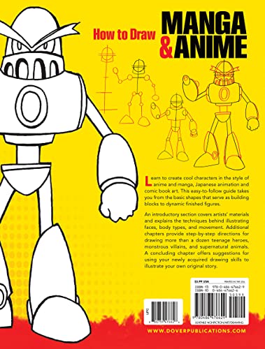 How To Draw Manga & Anime: Step-By-Step Drawings! (Dover How To Draw) #TOP1
