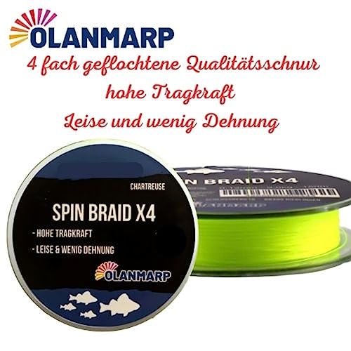 Angelschnur Olanmarp Spin Braid X in Chartreuse 250 m
