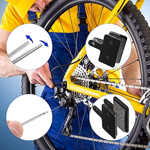 Voarge Bike Brake Pads, 4 Pairs for TRP Tektro Shimano Deore M315 M355 M515 M525 C501 C601 M375 M395 M415 M416 M446 M465 M475 M485 M486 And Replacement Other Same Design Bicycle Disc Brake Pads