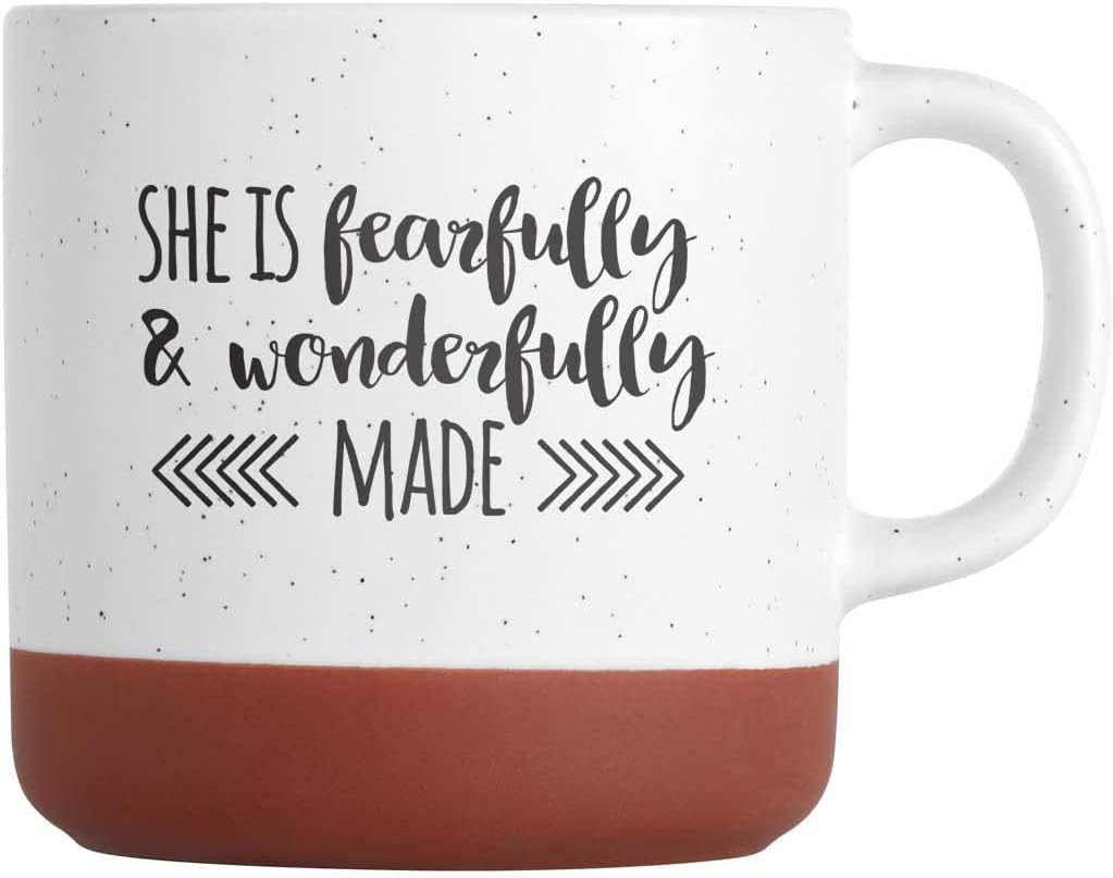 Canopy Street Looks Like A Great Day To Believe In Yourself Mug / 13 Ounce Speckled Ceramic Coffee Mug / 13 Oz. Motivational Farmhouse Style Coffee Cup
