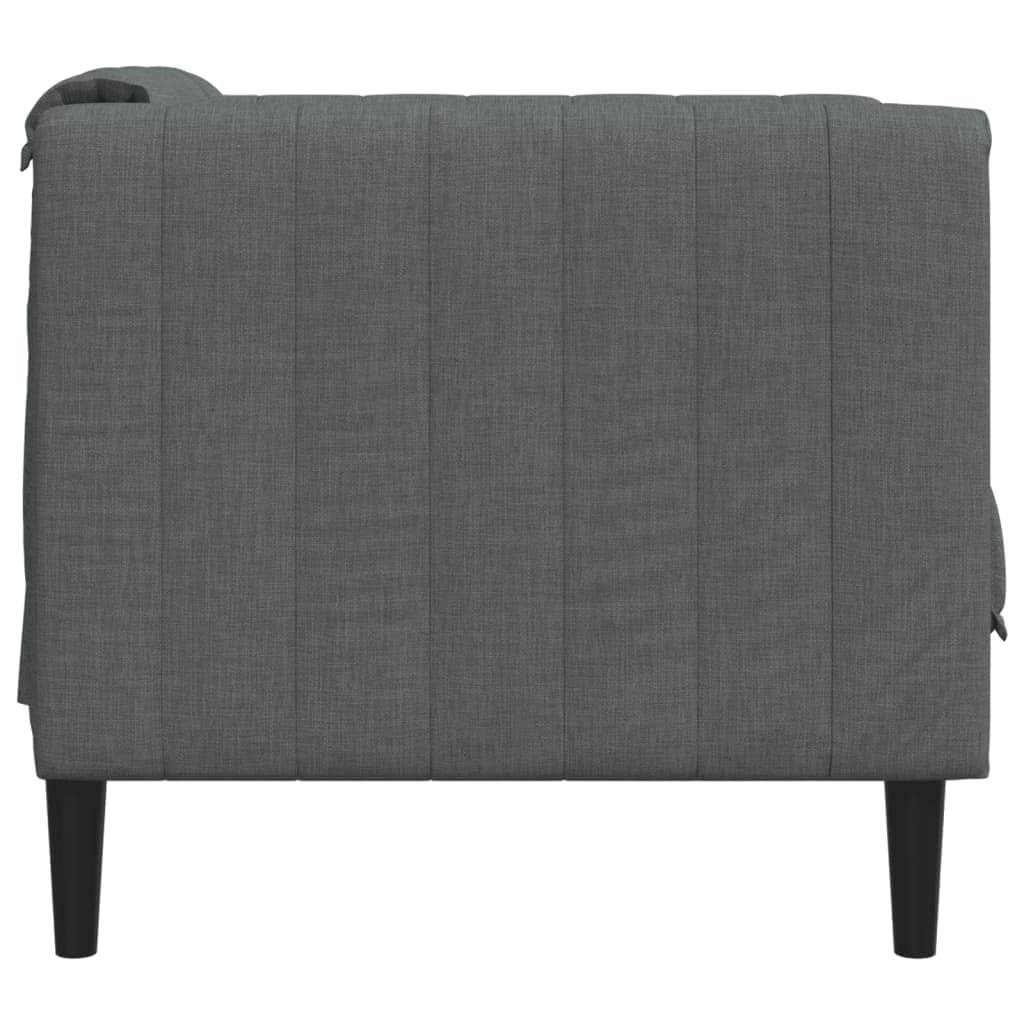 Poltrona Tessuto Grigio Scuro
